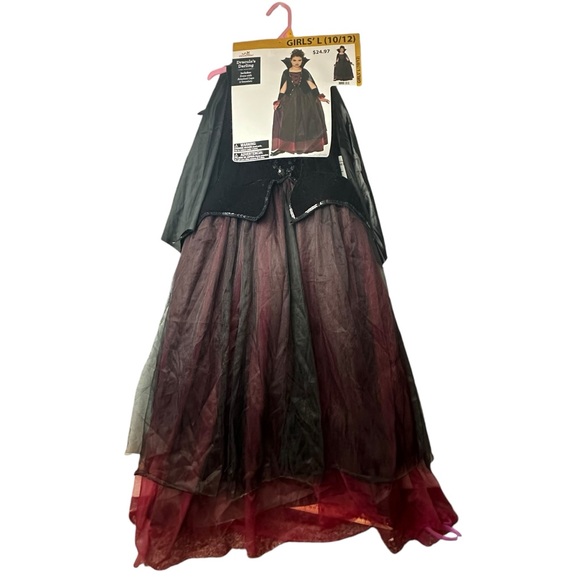 Girls Halloween Costume‎ Draculas Darling Vampire L 10-12 NWT! - Picture 1 of 6